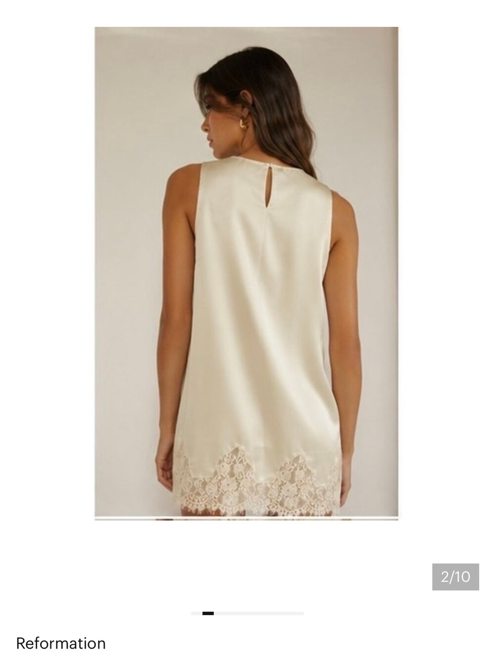 NWT Reformation Jessalyn Silk Dress - Picture 3 of 7